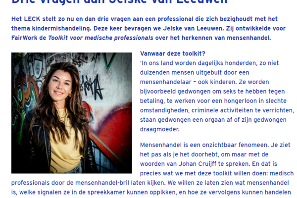 Interview Landelijk Expertise Centrum Kindermishandeling