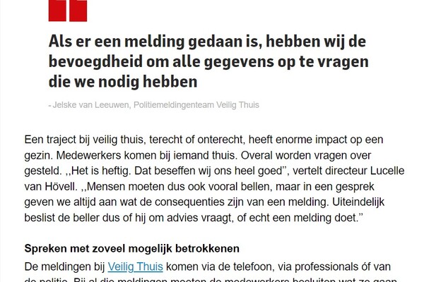 Achter de voordeur bij huiselijk geweld: ‘Eigenlijk zit niemand op een telefoontje van ons te wachten’