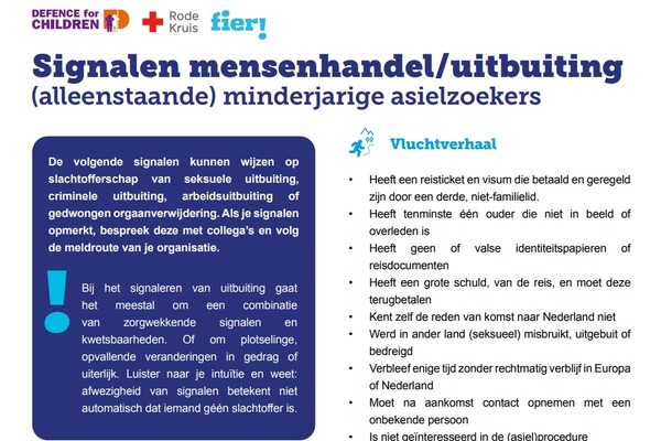 Signalenlijst Uitbuiting AMV